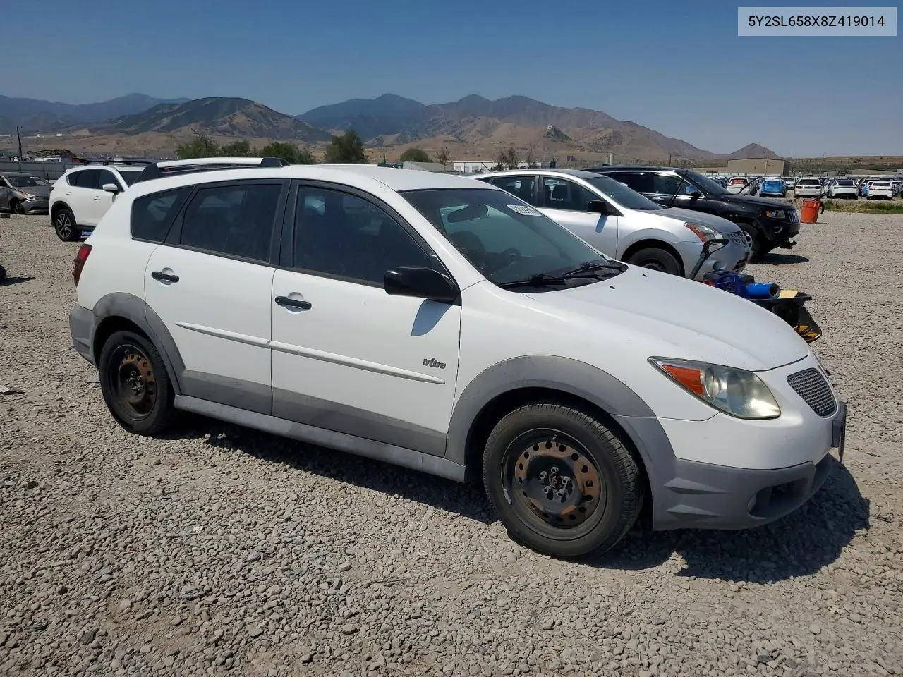 2008 Pontiac Vibe VIN: 5Y2SL658X8Z419014 Lot: 61092956