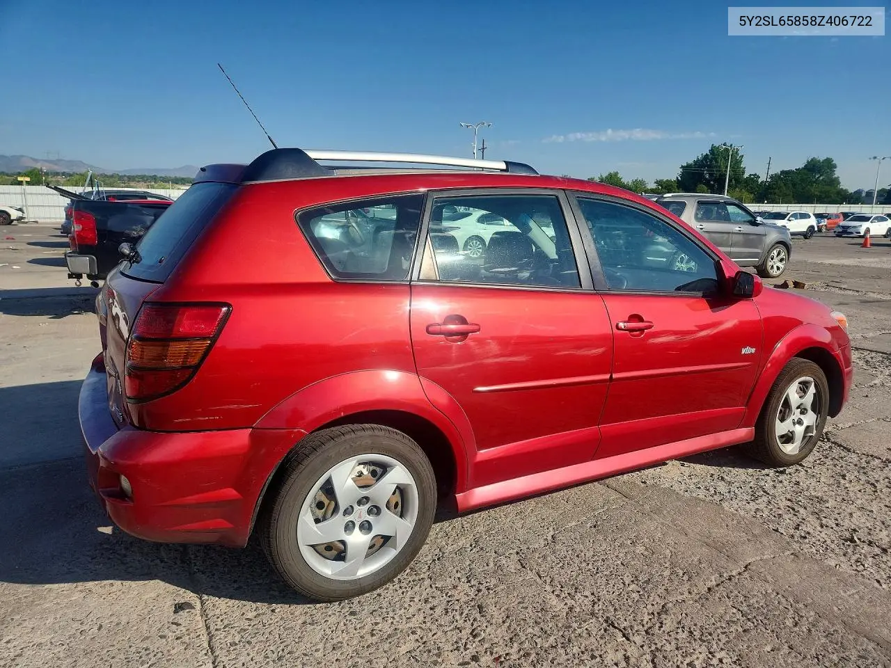 2008 Pontiac Vibe VIN: 5Y2SL65858Z406722 Lot: 61542136