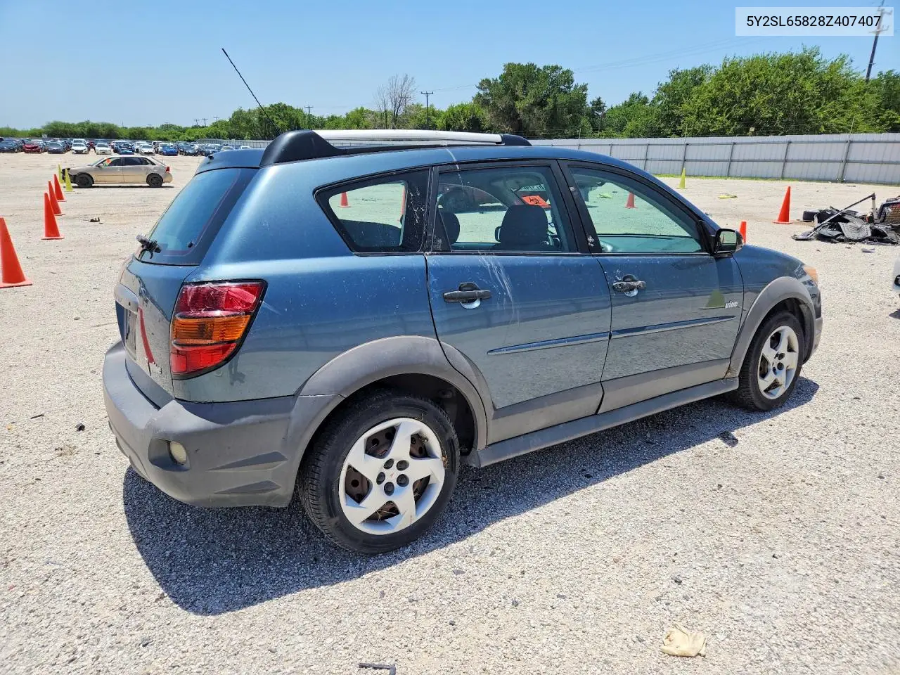2008 Pontiac Vibe VIN: 5Y2SL65828Z407407 Lot: 61914016