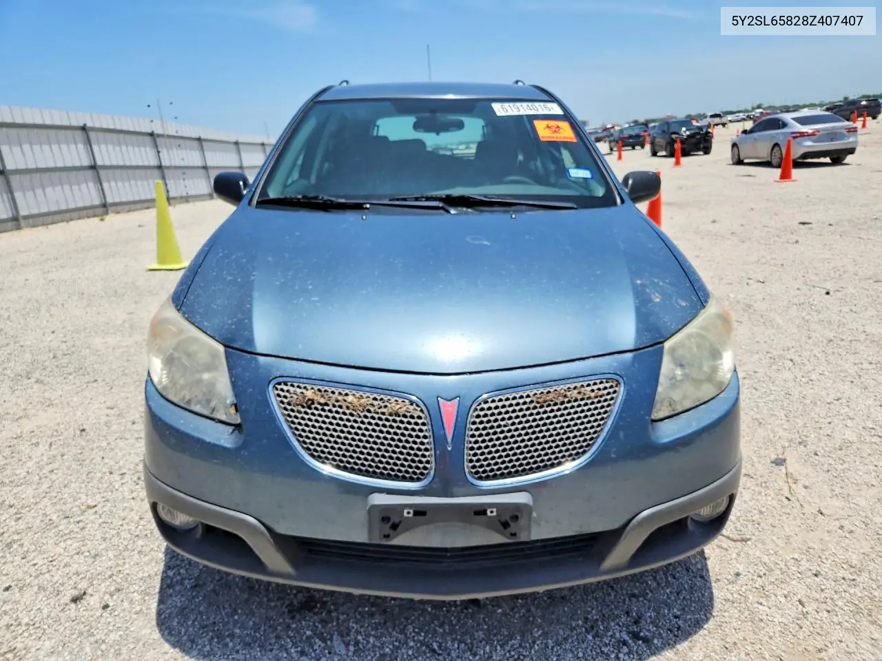 2008 Pontiac Vibe VIN: 5Y2SL65828Z407407 Lot: 61914016