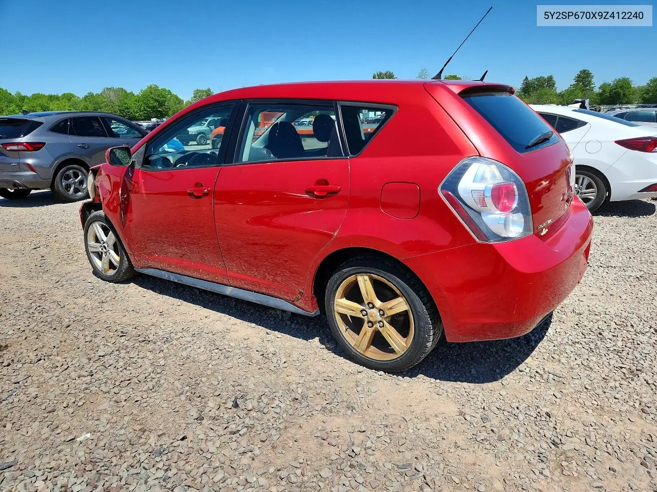 2009 Pontiac Vibe VIN: 5Y2SP670X9Z412240 Lot: 55030506