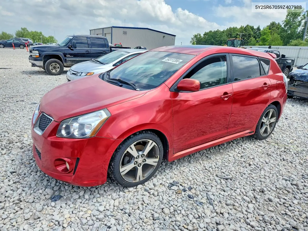 2009 Pontiac Vibe Gt VIN: 5Y2SR67059Z407988 Lot: 59311206