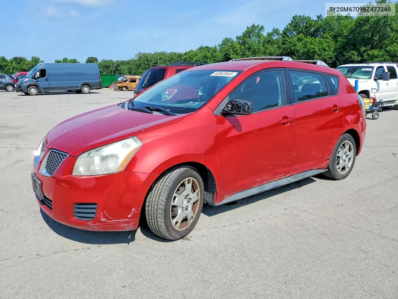 2009 Pontiac Vibe VIN: 5Y2SM67099Z477248 Lot: 60863846