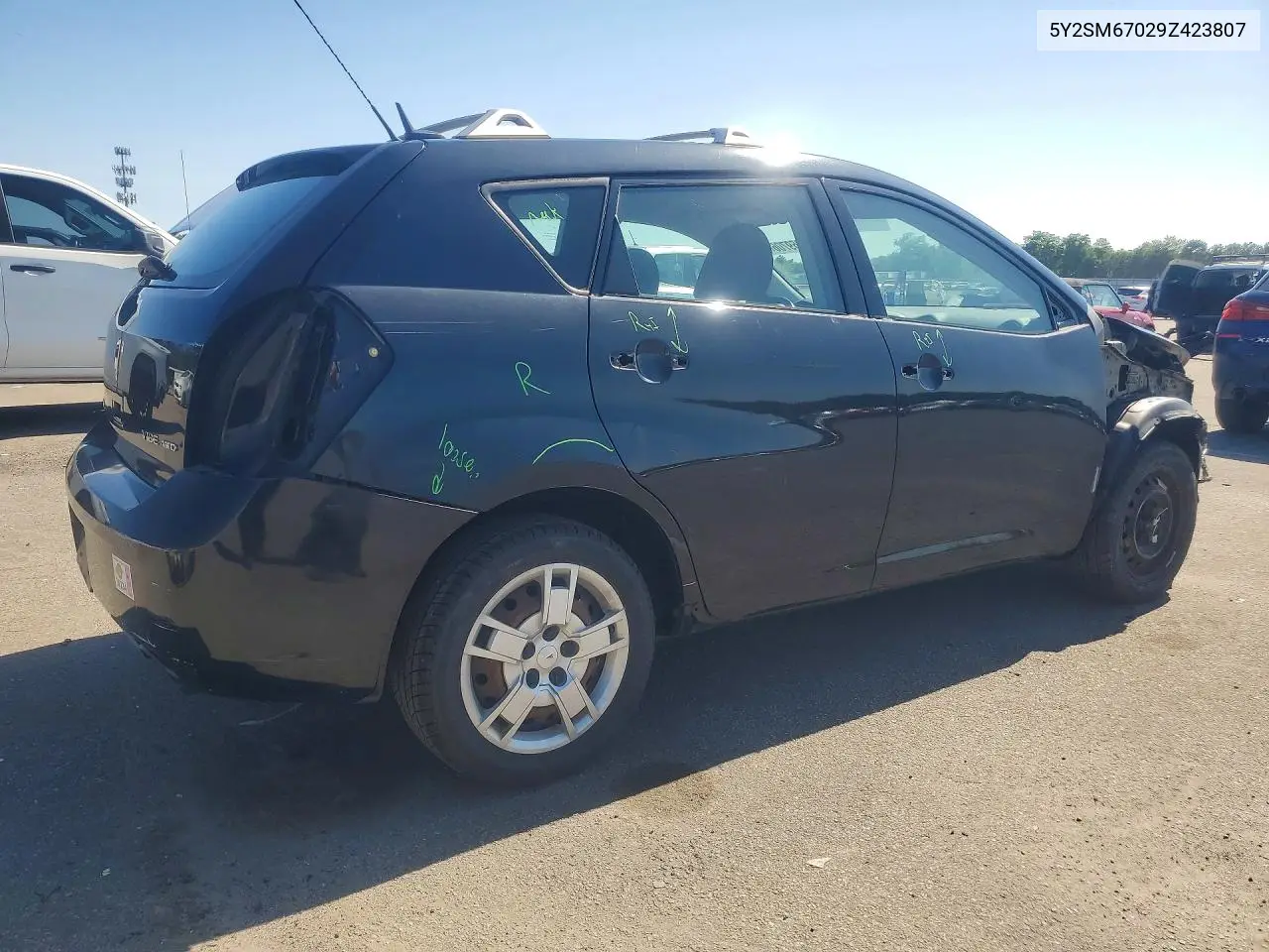 2009 Pontiac Vibe VIN: 5Y2SM67029Z423807 Lot: 61959706
