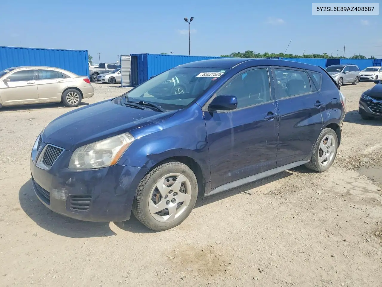 2010 Pontiac Vibe VIN: 5Y2SL6E89AZ408687 Lot: 85621585