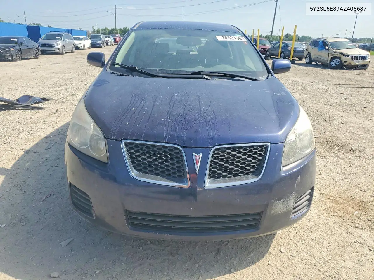 2010 Pontiac Vibe VIN: 5Y2SL6E89AZ408687 Lot: 85621585