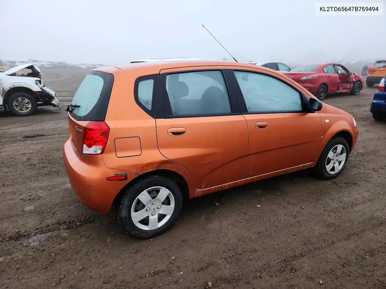 2007 Pontiac Wave VIN: KL2TD65647B759494 Lot: 46335906