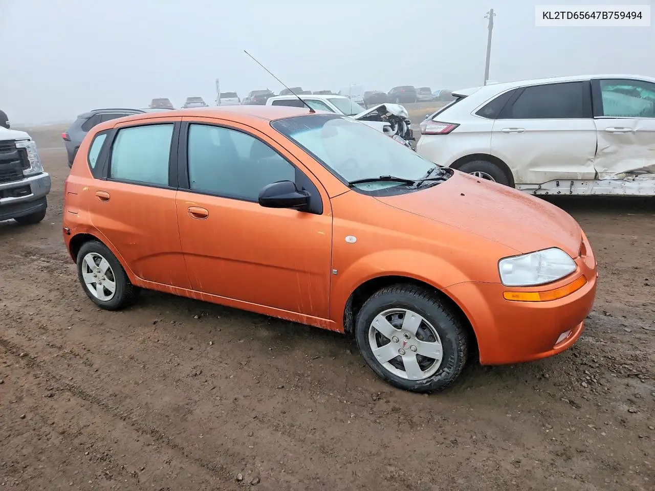 2007 Pontiac Wave VIN: KL2TD65647B759494 Lot: 46335906