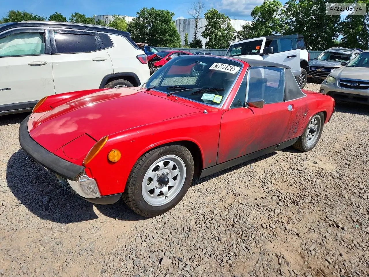 1972 Porsche 914 2.0 VIN: 4722905174 Lot: 60212636