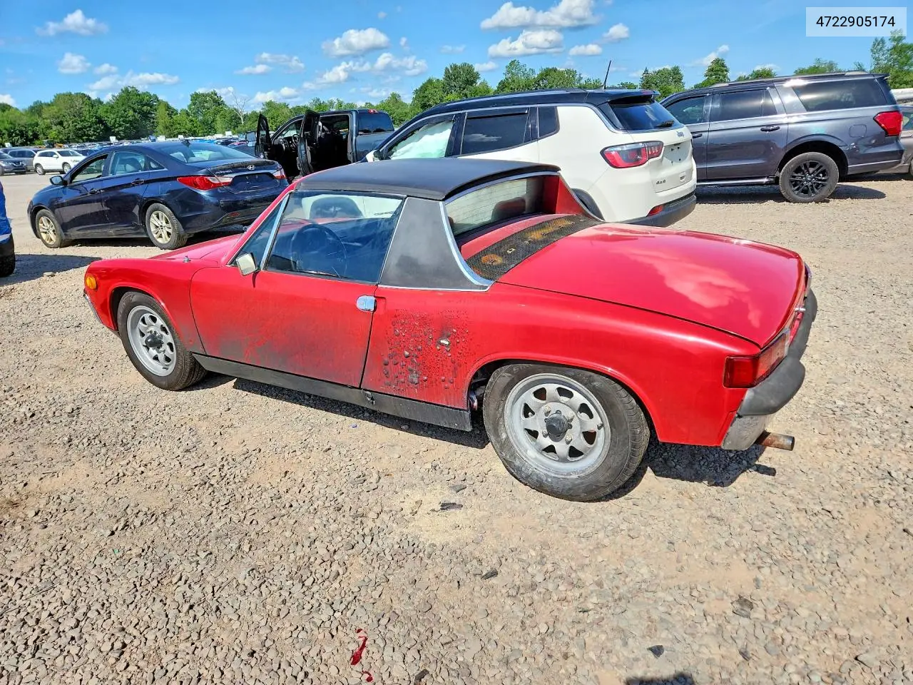 1972 Porsche 914 2.0 VIN: 4722905174 Lot: 60212636