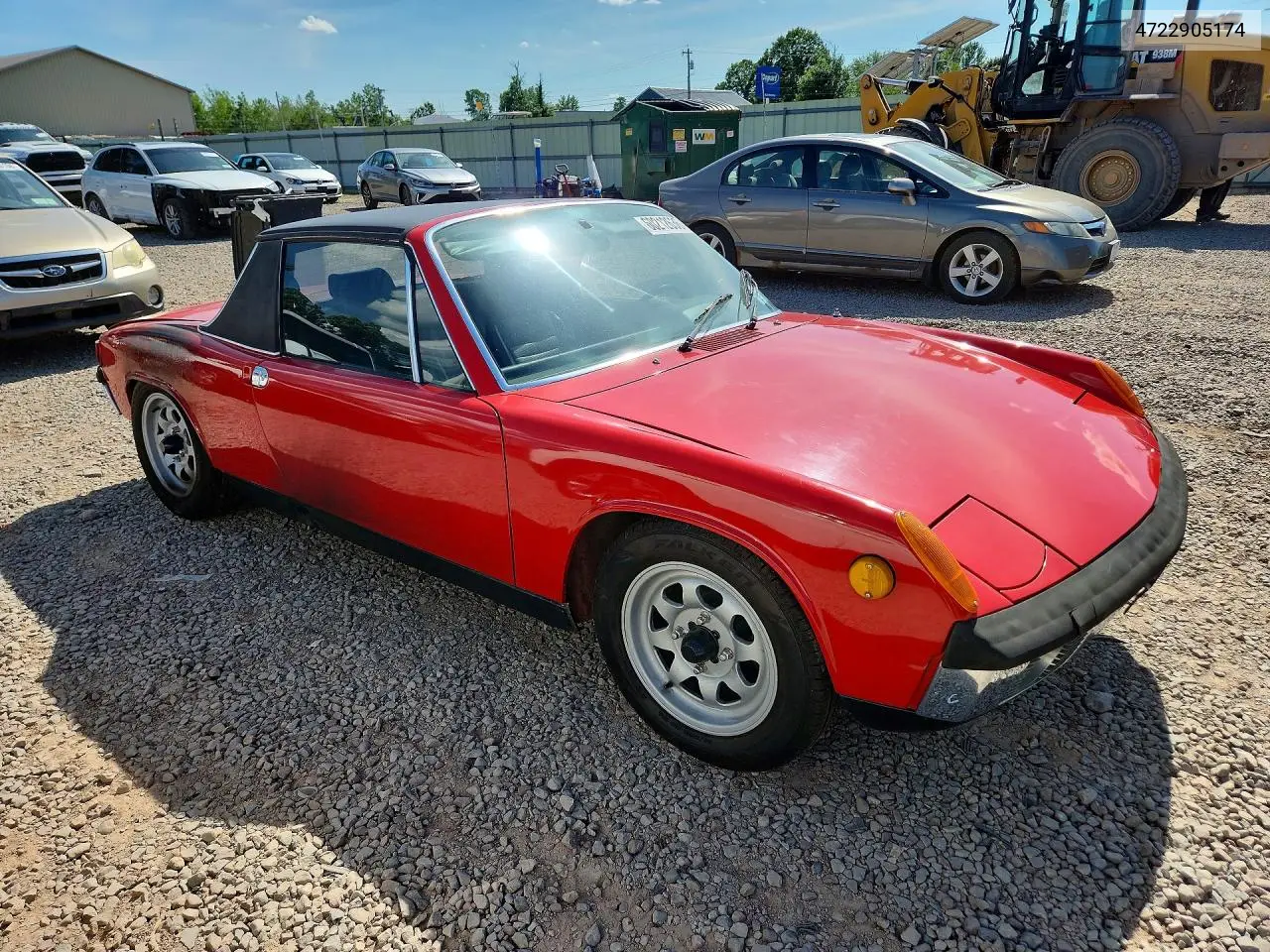 1972 Porsche 914 2.0 VIN: 4722905174 Lot: 60212636