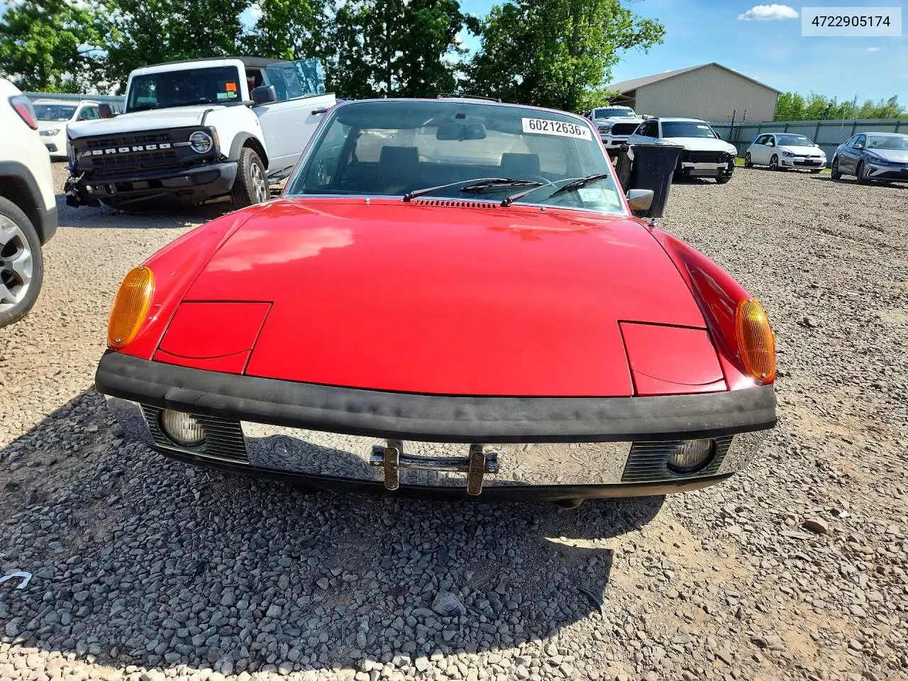 1972 Porsche 914 2.0 VIN: 4722905174 Lot: 60212636