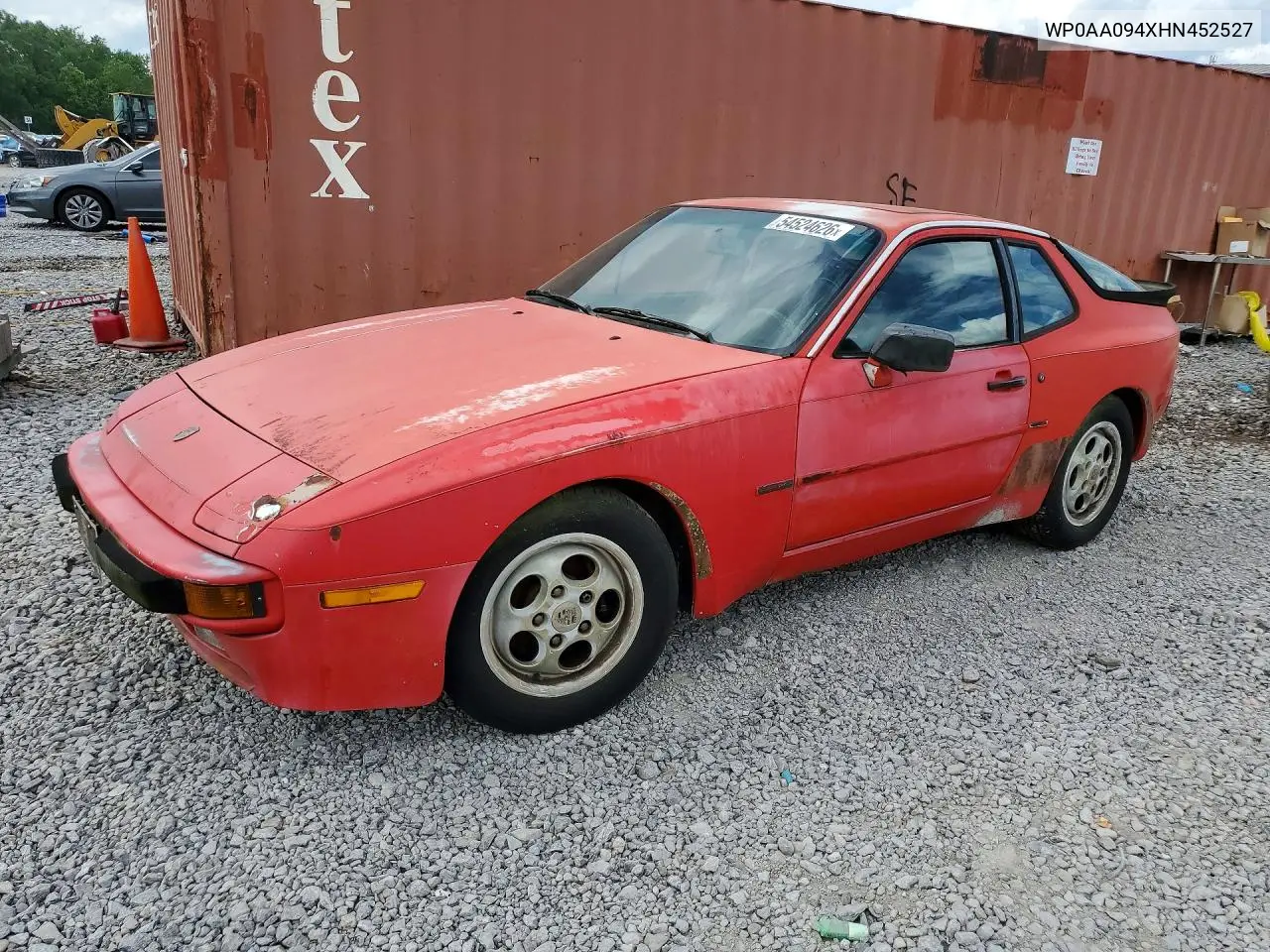 1987 Porsche 944 S VIN: WP0AA094XHN452527 Lot: 54524626