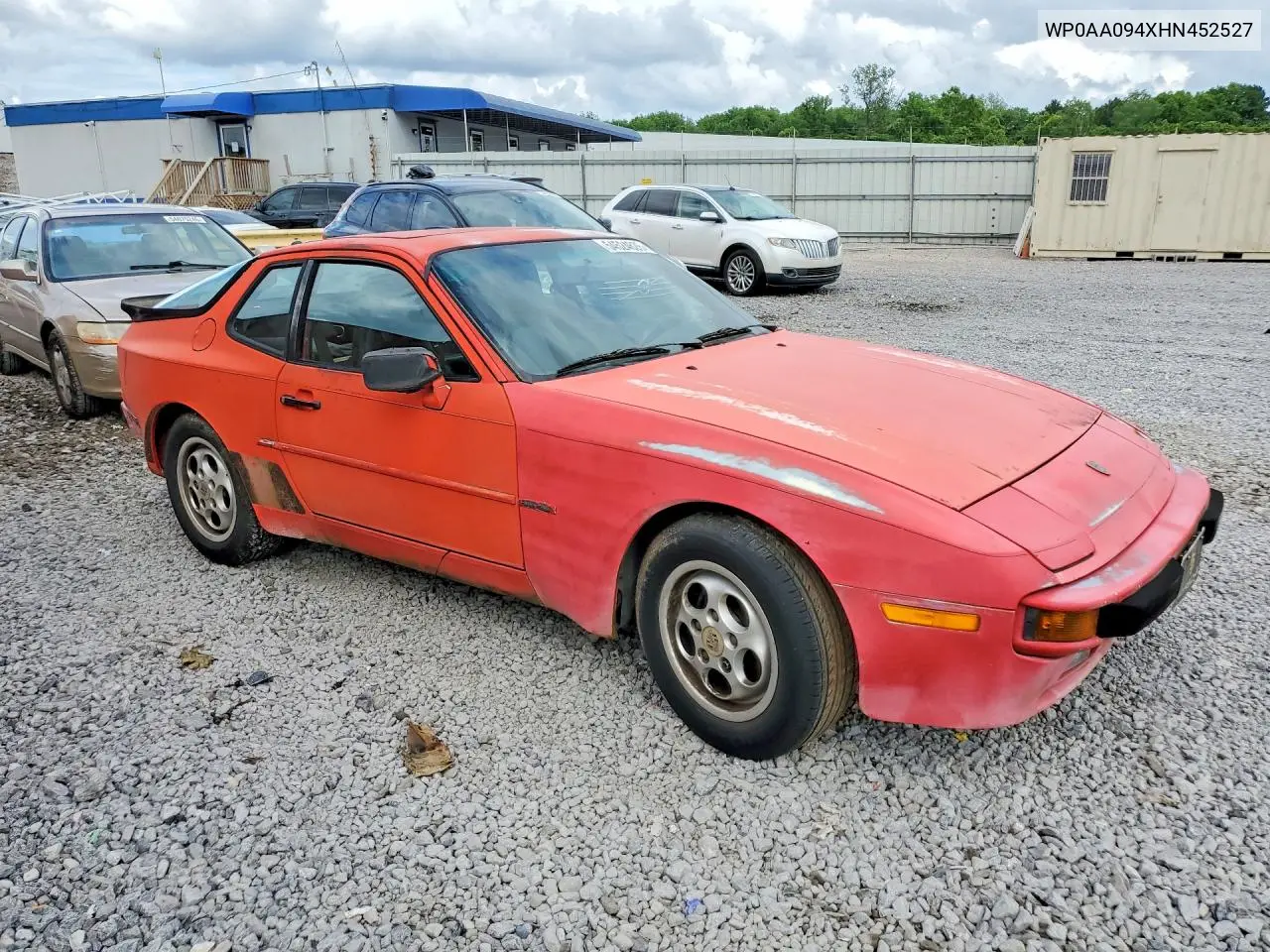 1987 Porsche 944 S VIN: WP0AA094XHN452527 Lot: 54524626