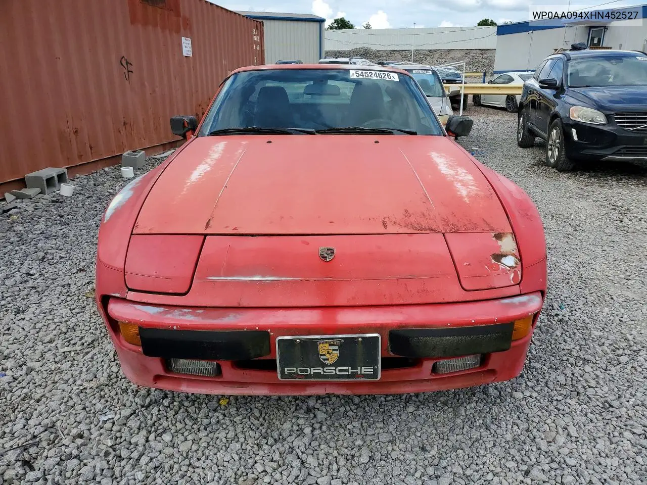 1987 Porsche 944 S VIN: WP0AA094XHN452527 Lot: 54524626