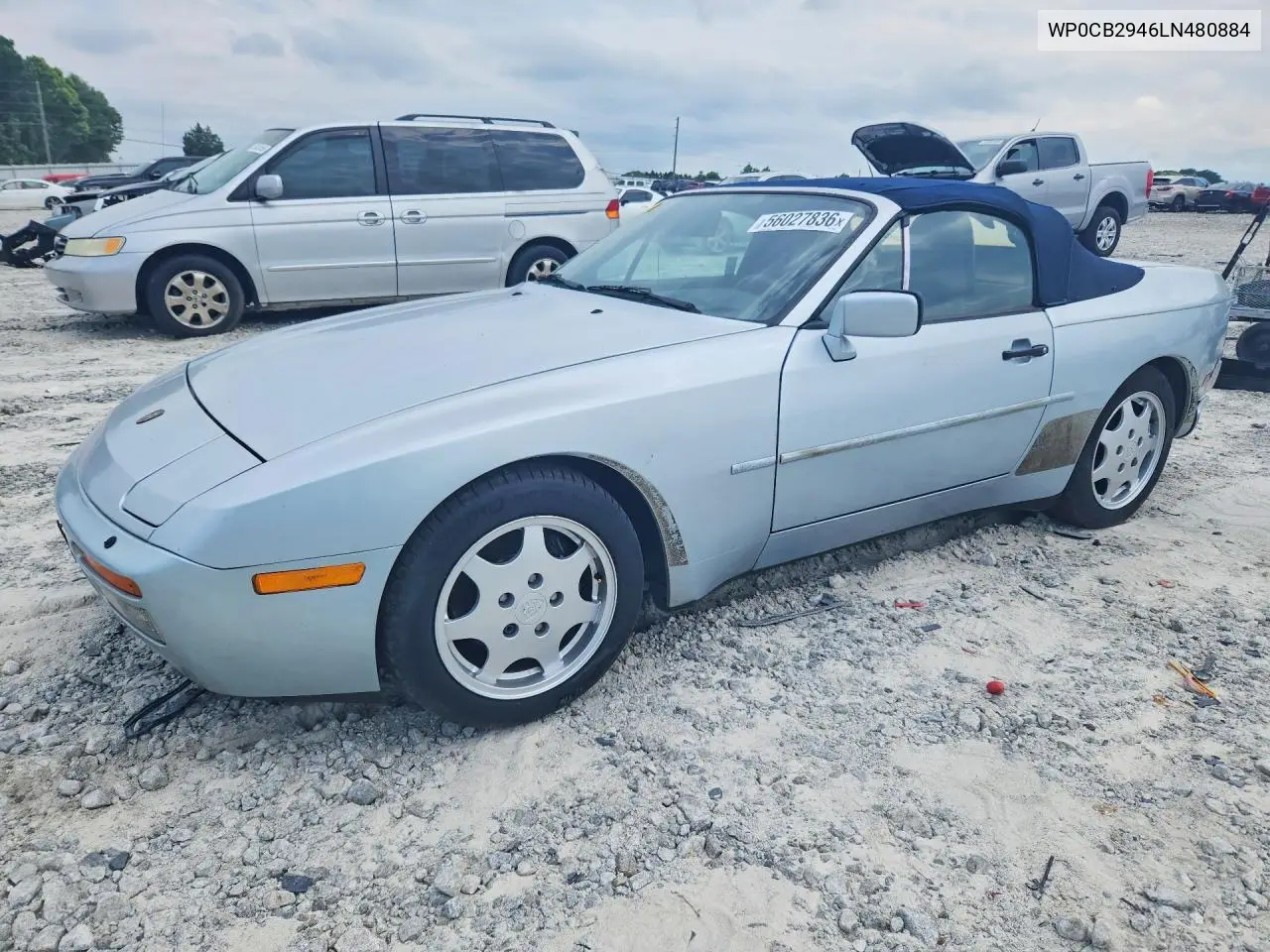 1990 Porsche 944 S VIN: WP0CB2946LN480884 Lot: 56027836