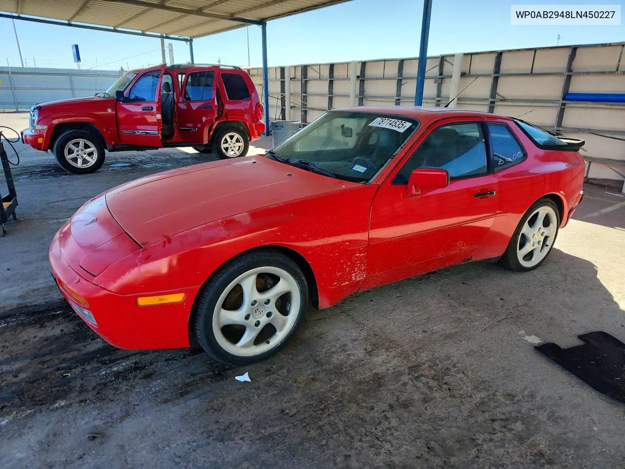 1990 Porsche 944 S VIN: WP0AB2948LN450227 Lot: 78714535