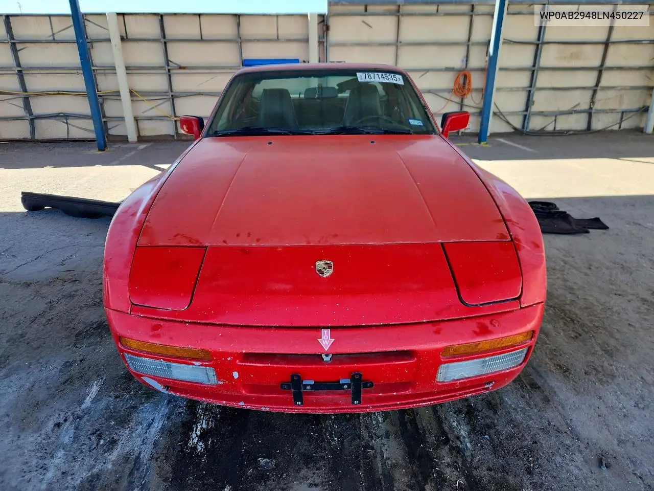 1990 Porsche 944 S VIN: WP0AB2948LN450227 Lot: 78714535