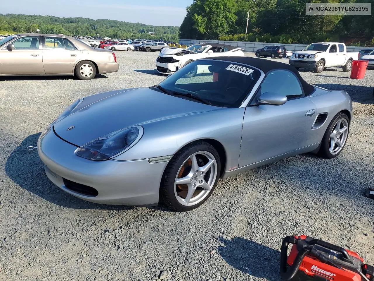 2000 Porsche Boxster VIN: WP0CA2981YU625395 Lot: 47665526