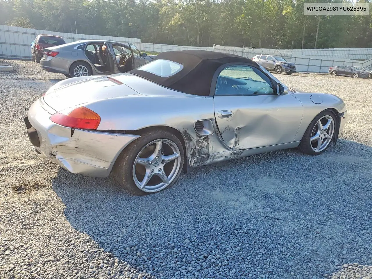 2000 Porsche Boxster VIN: WP0CA2981YU625395 Lot: 47665526