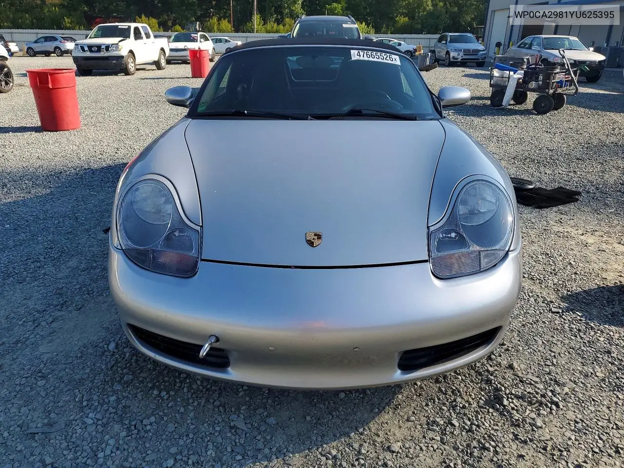 2000 Porsche Boxster VIN: WP0CA2981YU625395 Lot: 47665526