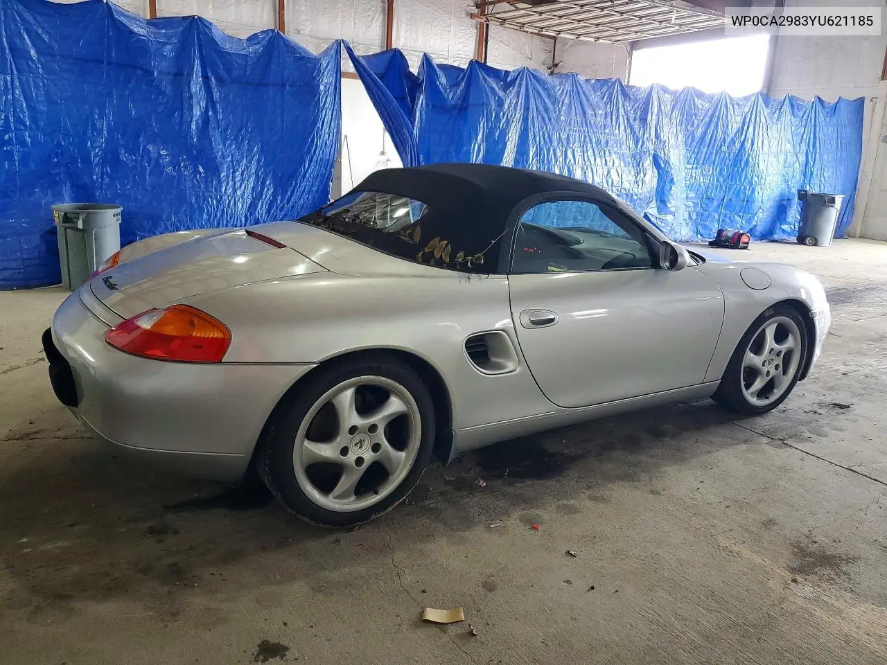 2000 Porsche Boxster VIN: WP0CA2983YU621185 Lot: 51546506