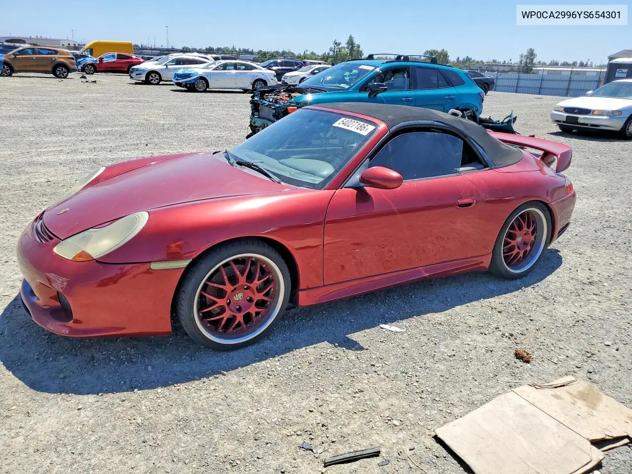 2000 Porsche 911 Carrera 2 VIN: WP0CA2996YS654301 Lot: 54027186
