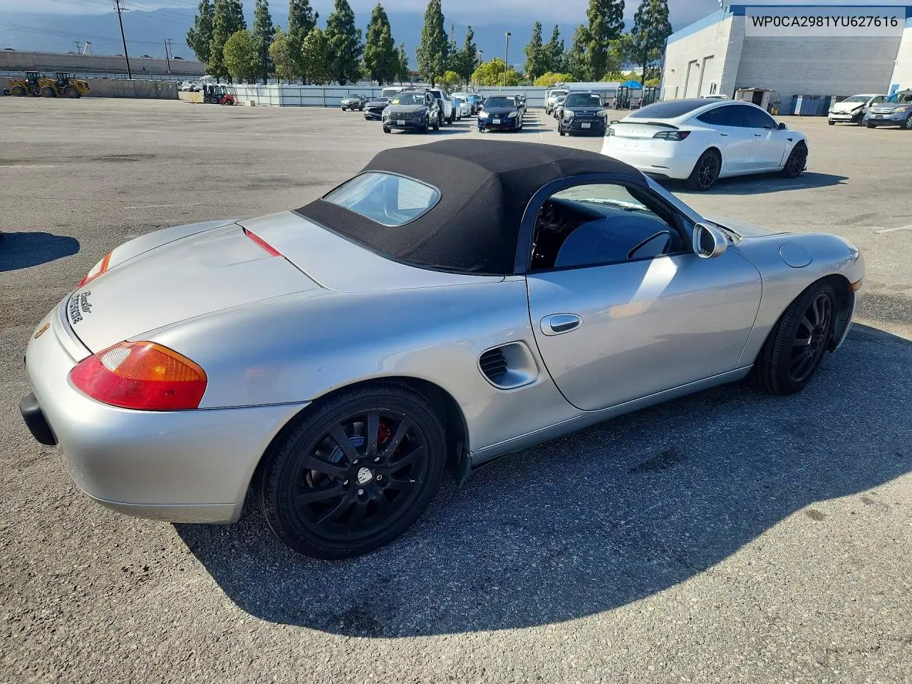 2000 Porsche Boxster VIN: WP0CA2981YU627616 Lot: 55007496