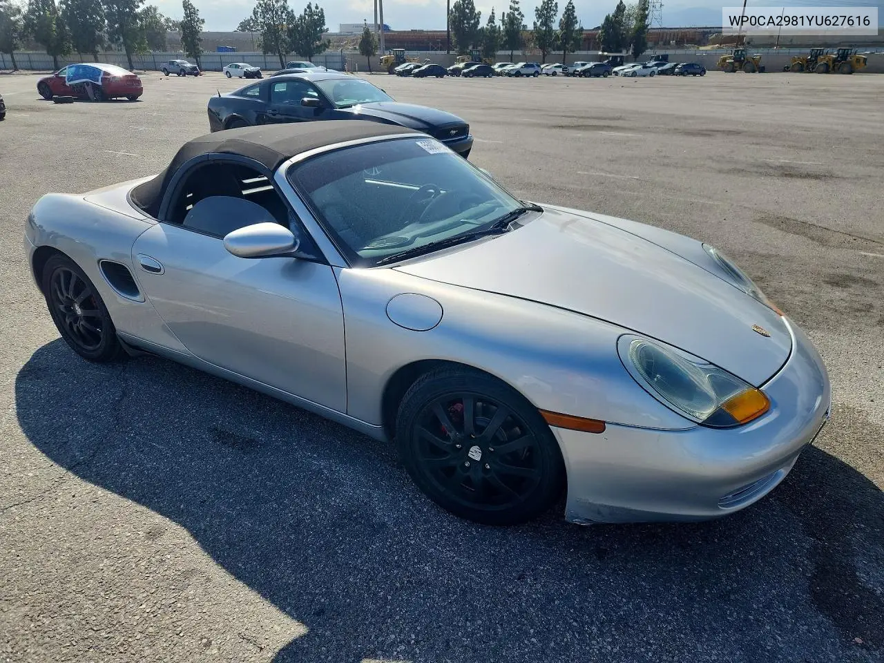 2000 Porsche Boxster VIN: WP0CA2981YU627616 Lot: 55007496