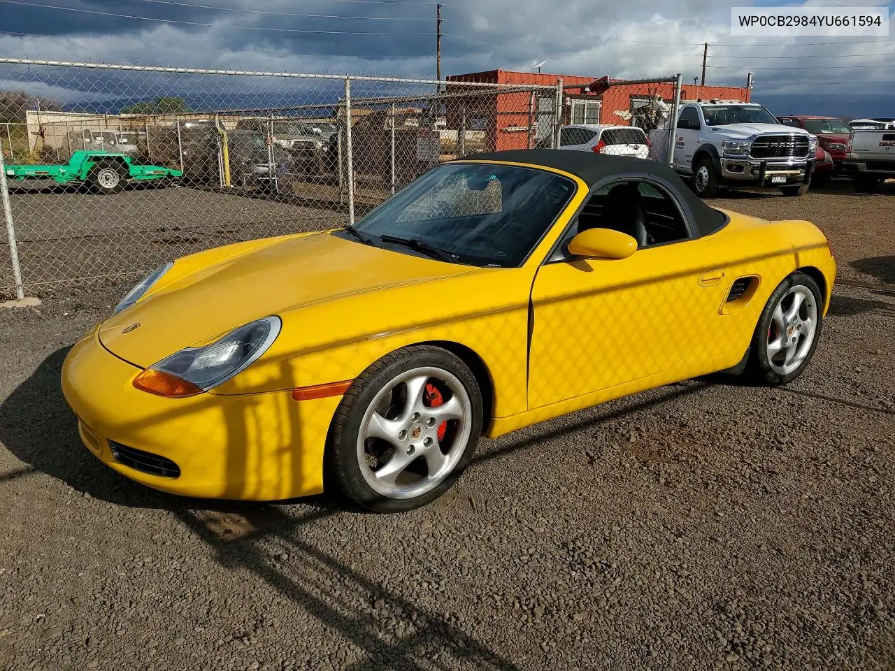 2000 Porsche Boxster S VIN: WP0CB2984YU661594 Lot: 78297705