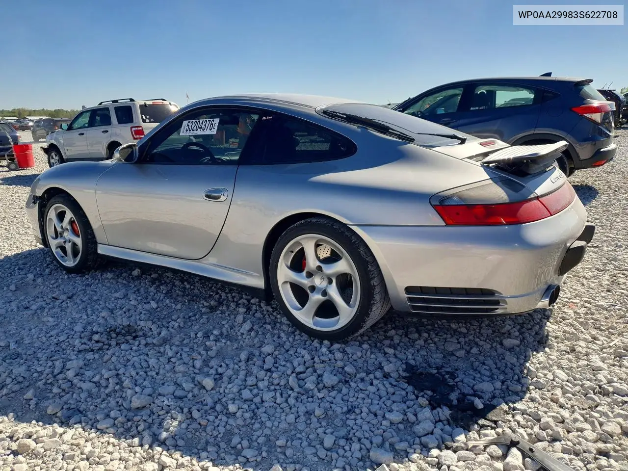 2003 Porsche 911 Carrera 2 VIN: WP0AA29983S622708 Lot: 53204376