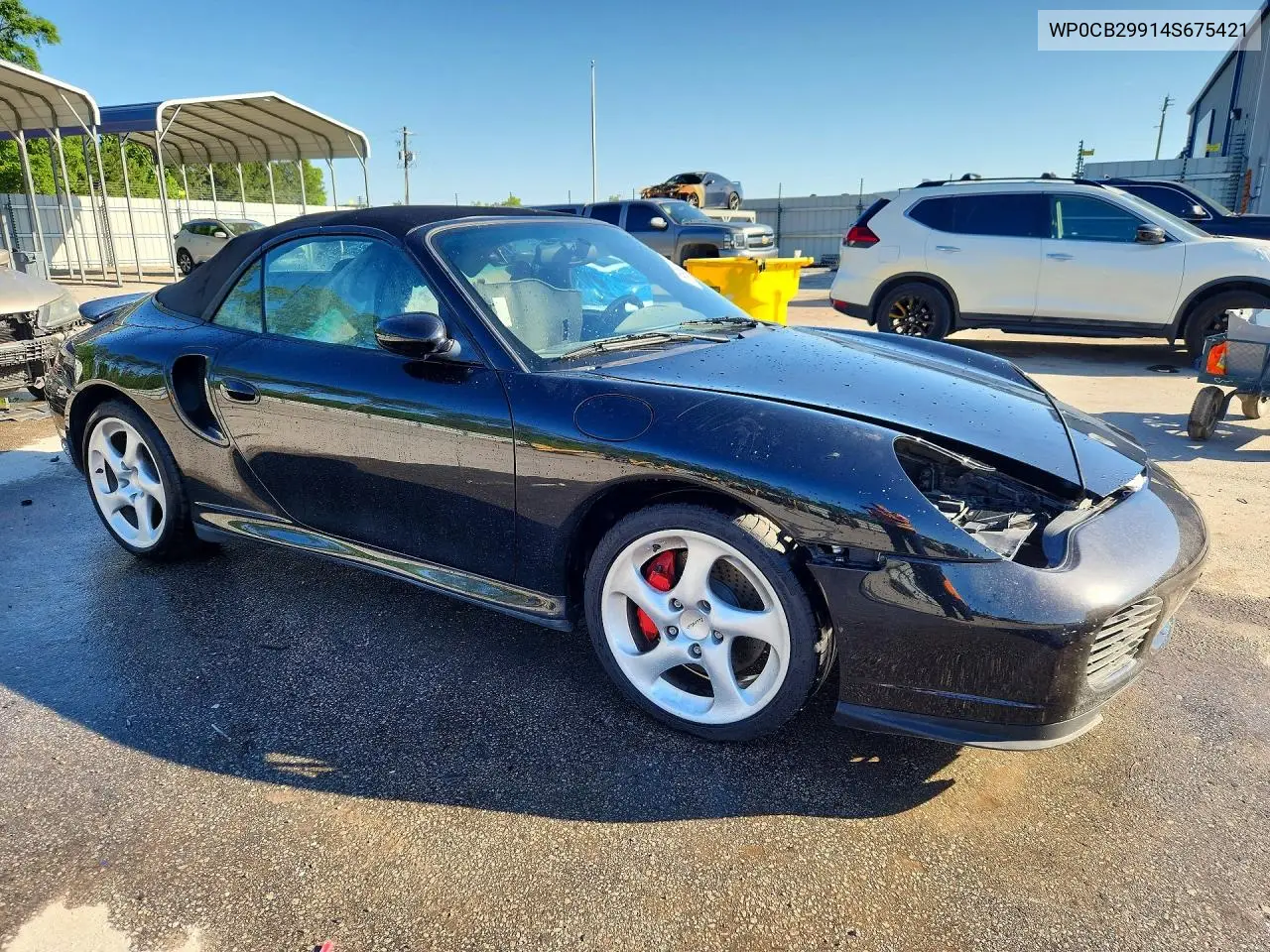 2004 Porsche 911 Turbo Cabriolet VIN: WP0CB29914S675421 Lot: 51999346