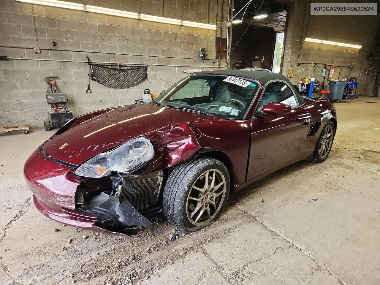 2004 Porsche Boxster VIN: WP0CA29884S620524 Lot: 57417176