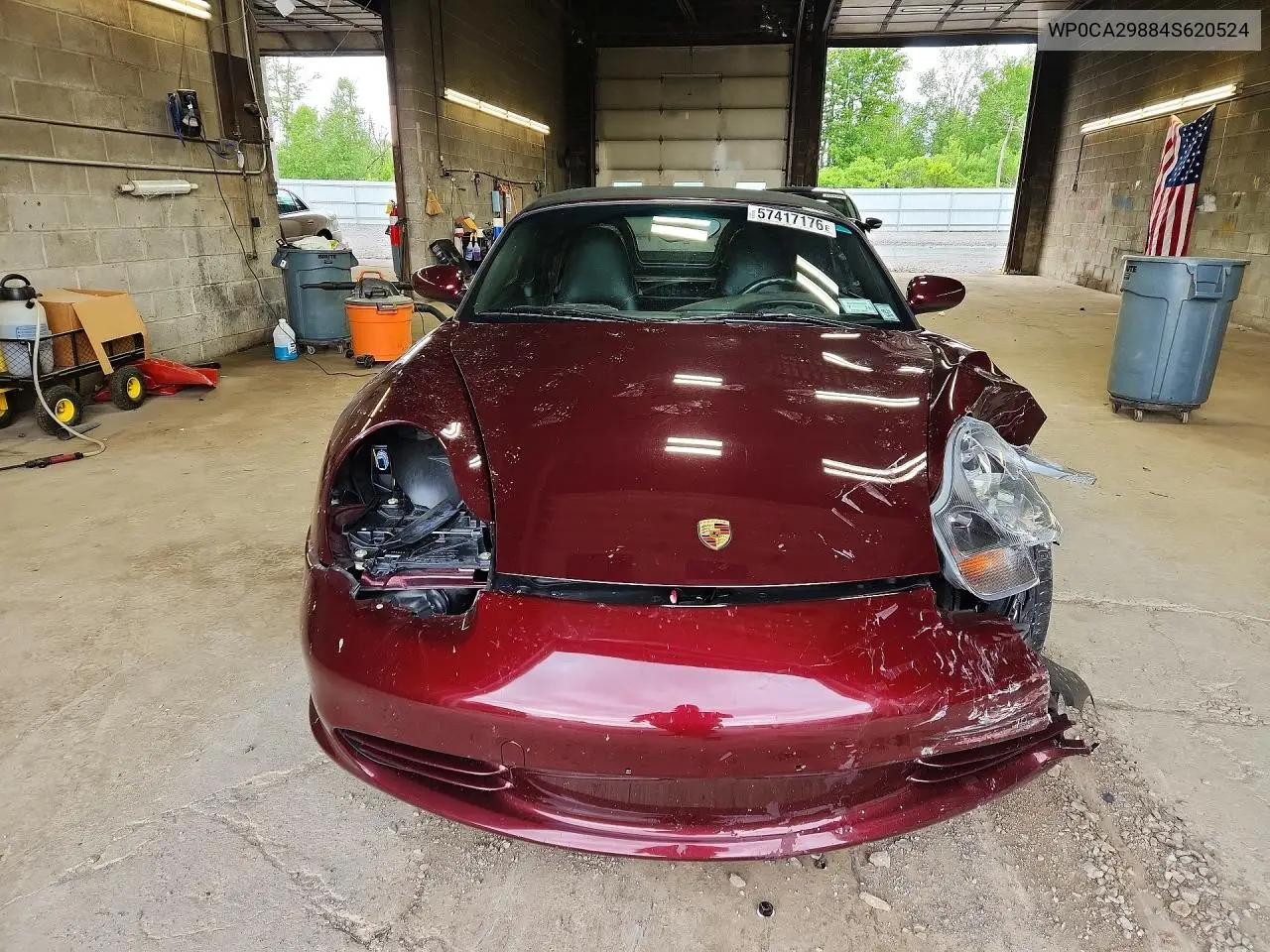 2004 Porsche Boxster VIN: WP0CA29884S620524 Lot: 57417176
