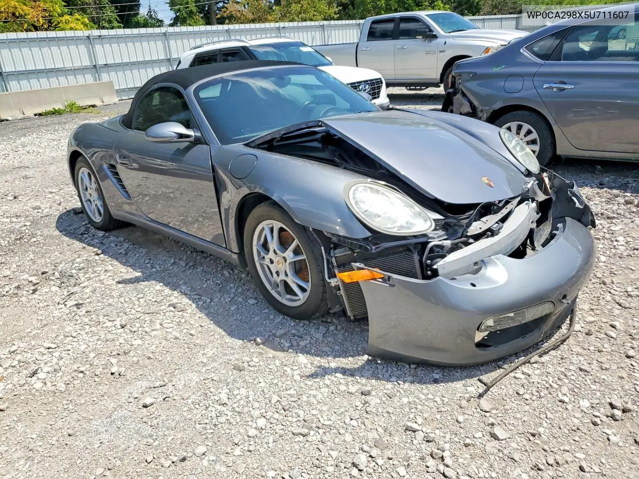 2005 Porsche Boxster VIN: WP0CA298X5U711607 Lot: 59340536