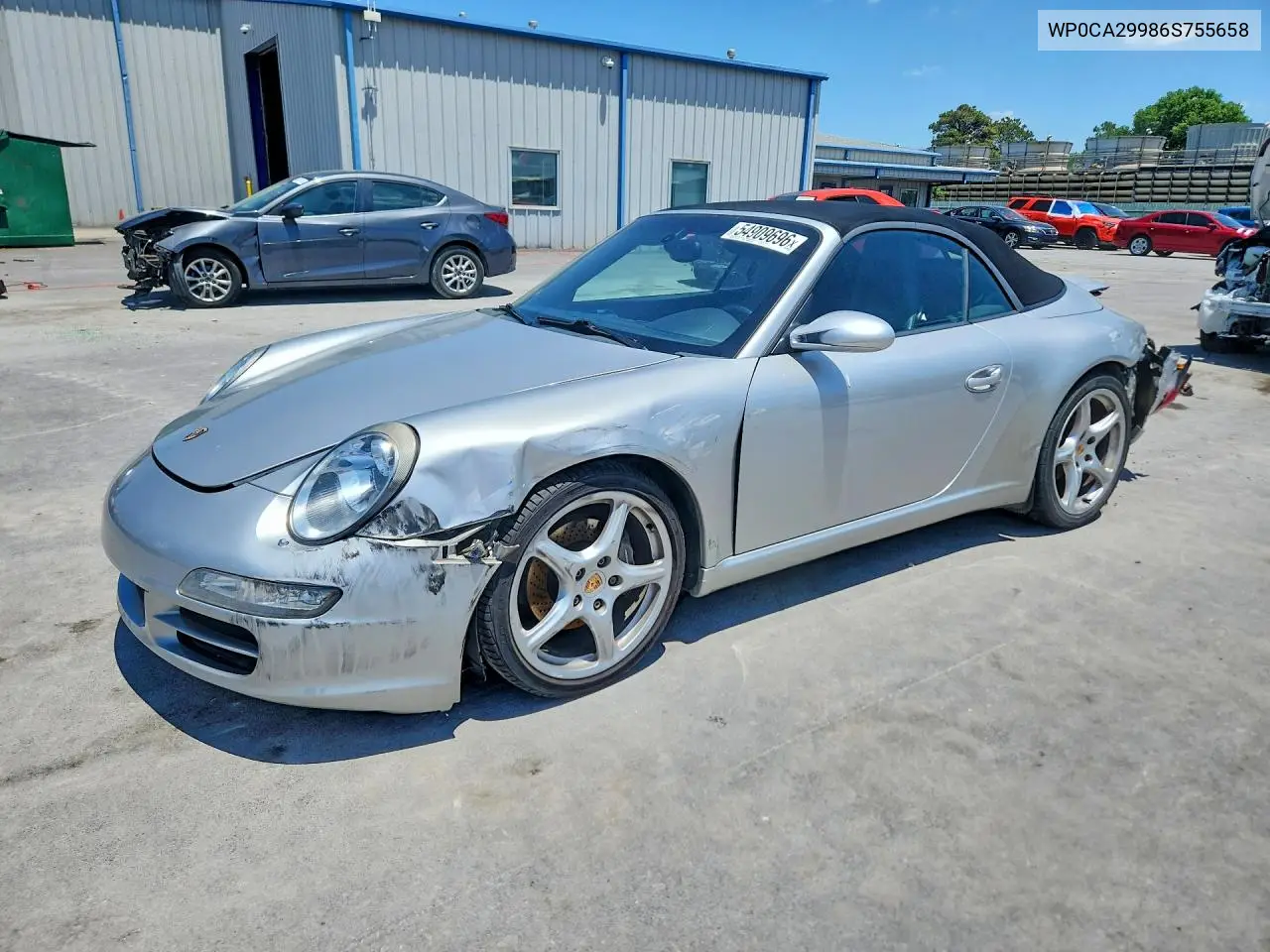 2006 Porsche 911 New Generation Carrera Cabriolet VIN: WP0CA29986S755658 Lot: 54909696