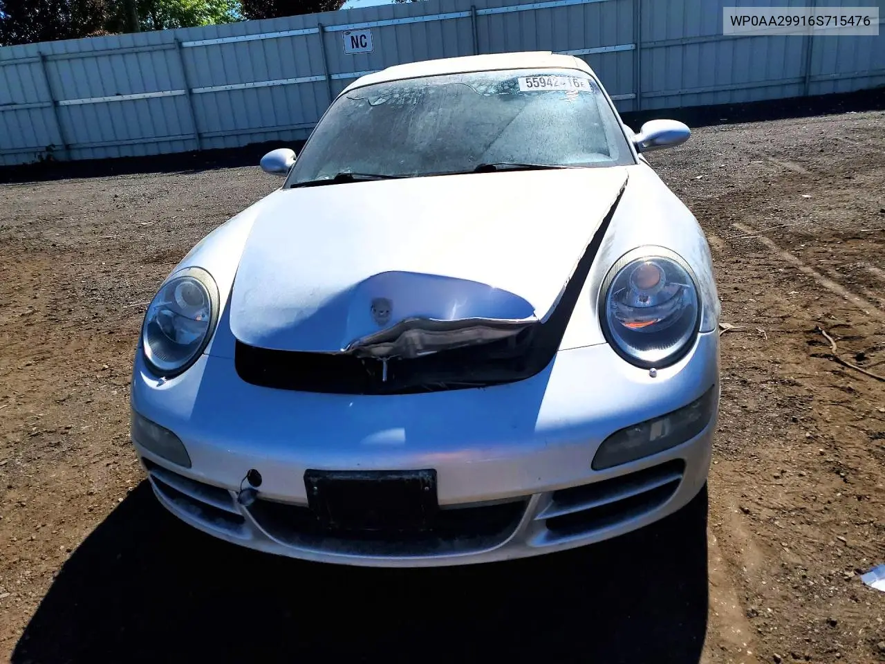 2006 Porsche 911 New Generation Carrera VIN: WP0AA29916S715476 Lot: 55942416