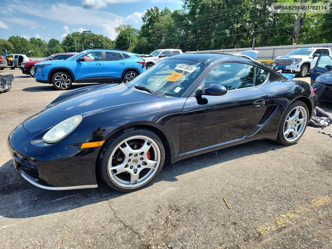 2006 Porsche Cayman S VIN: WP0AB29846U782114 Lot: 60073826