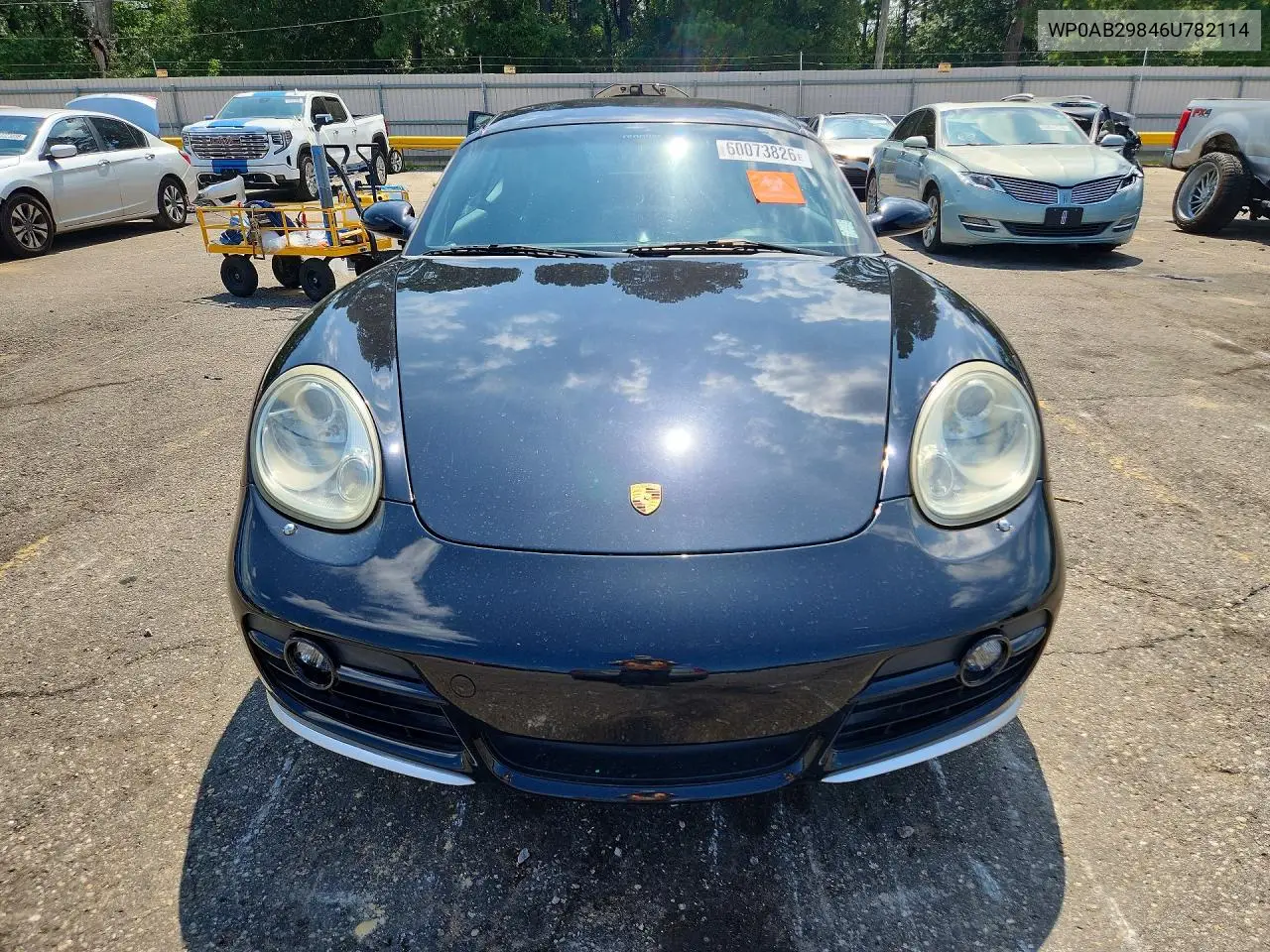 2006 Porsche Cayman S VIN: WP0AB29846U782114 Lot: 60073826