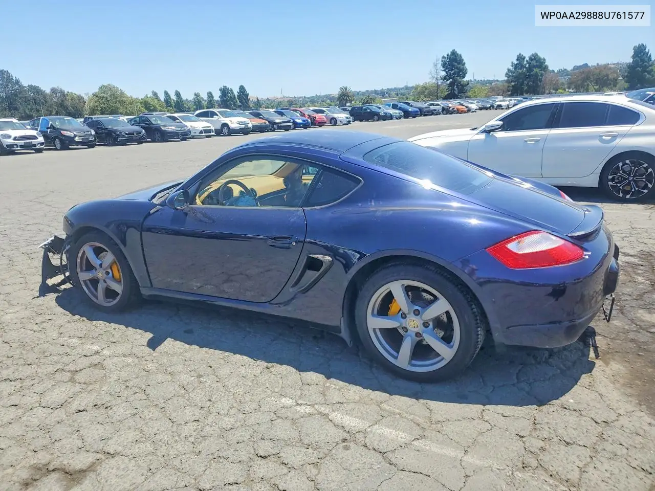 2008 Porsche Cayman VIN: WP0AA29888U761577 Lot: 57468706