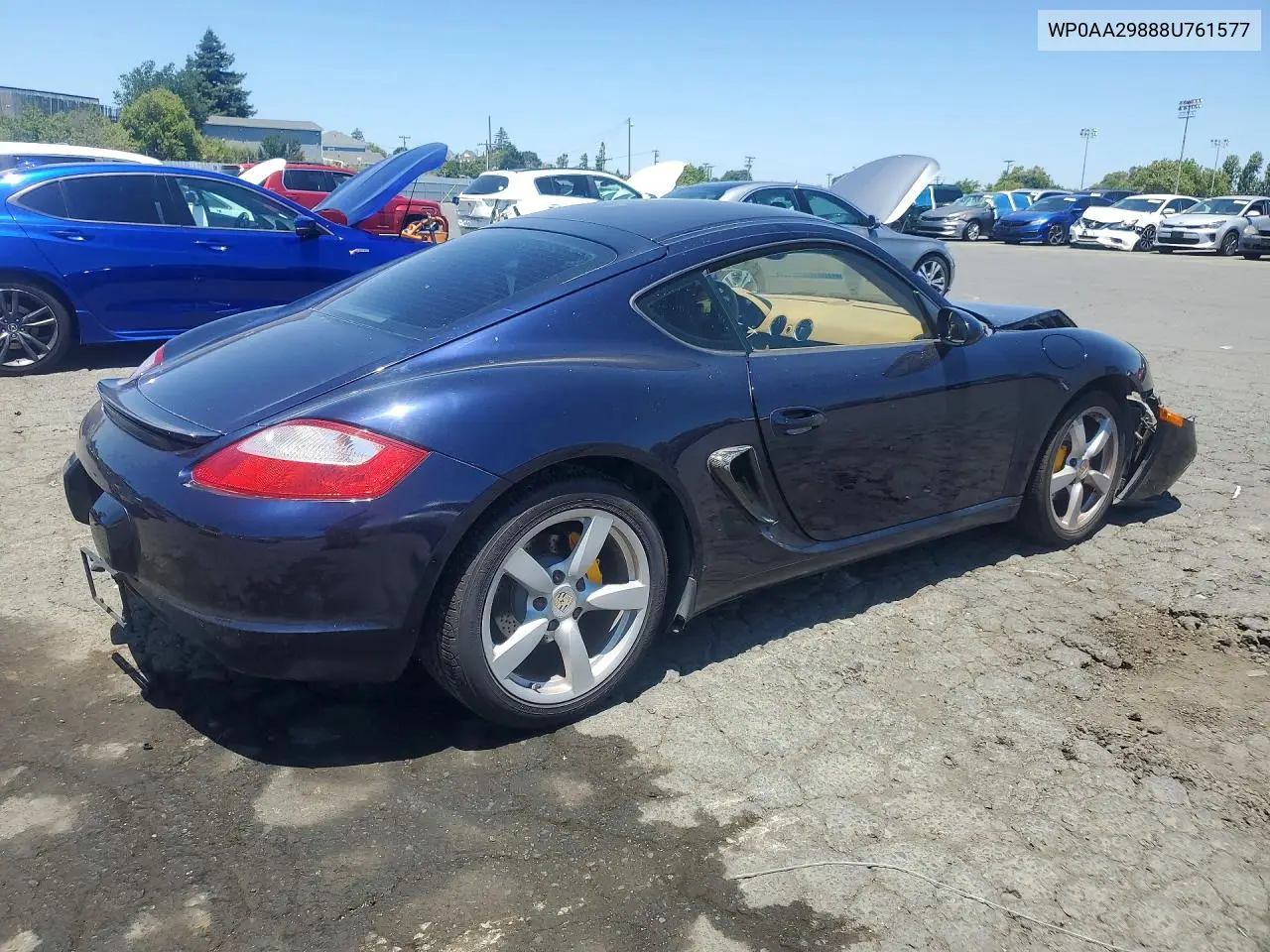 2008 Porsche Cayman VIN: WP0AA29888U761577 Lot: 57468706