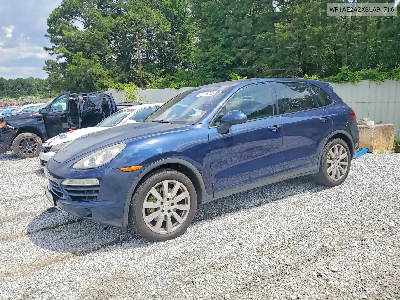 2011 Porsche Cayenne S Hybrid VIN: WP1AE2A2XBLA91716 Lot: 57296256