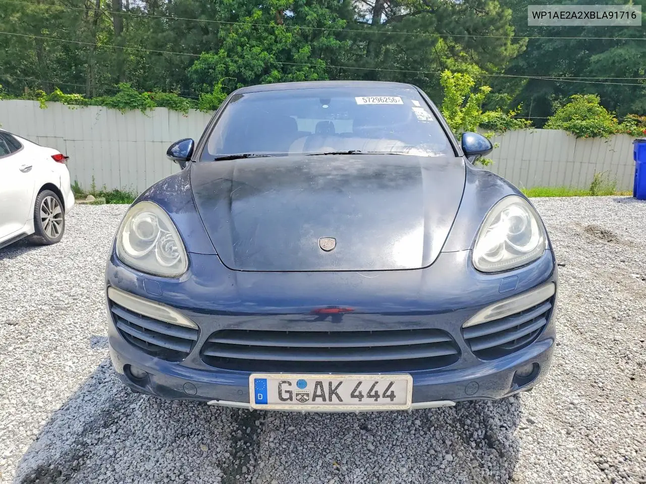 2011 Porsche Cayenne S Hybrid VIN: WP1AE2A2XBLA91716 Lot: 57296256