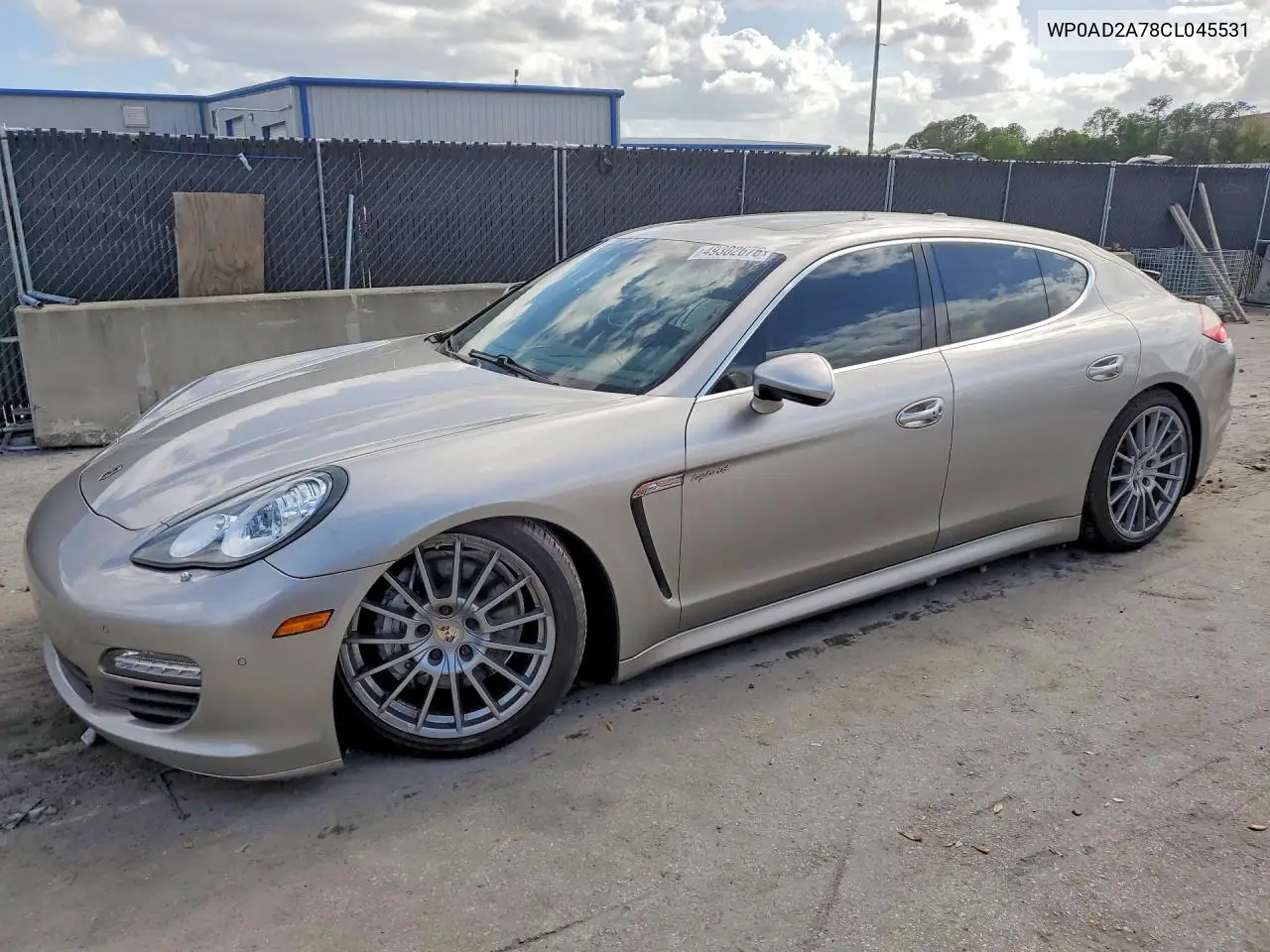 2012 Porsche Panamera S Hybrid VIN: WP0AD2A78CL045531 Lot: 49302676