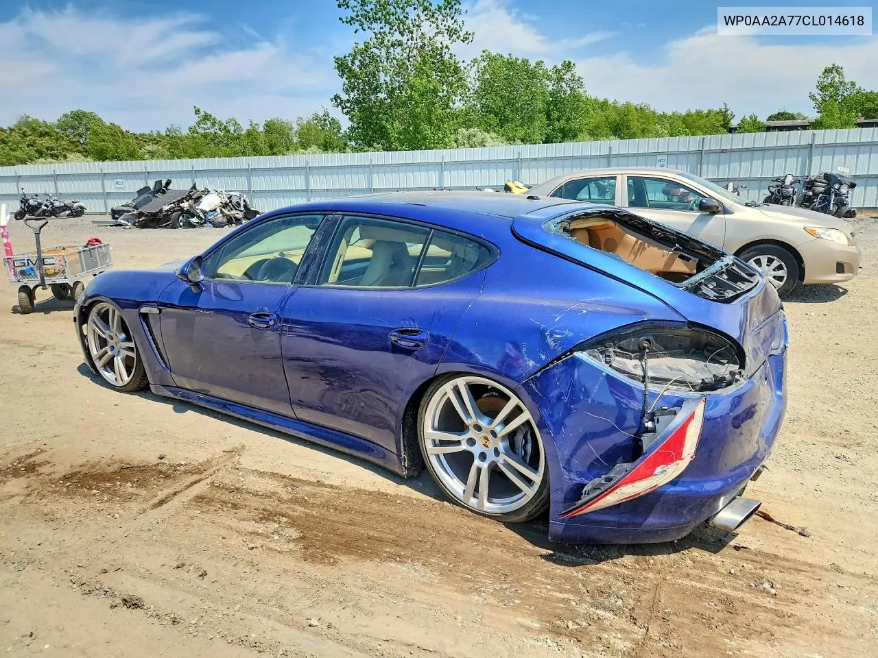 2012 Porsche Panamera 2 VIN: WP0AA2A77CL014618 Lot: 56613456