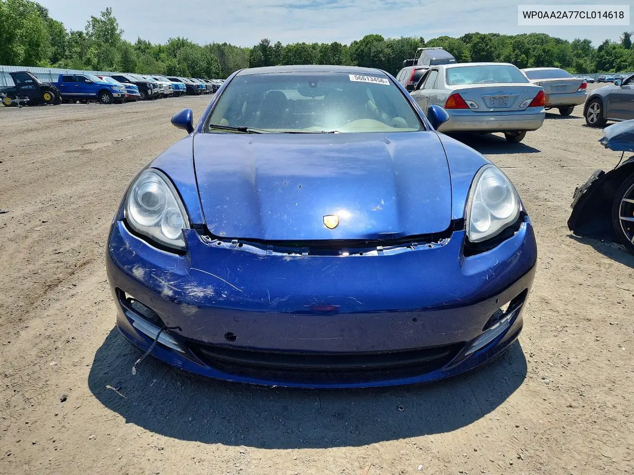 2012 Porsche Panamera 2 VIN: WP0AA2A77CL014618 Lot: 56613456