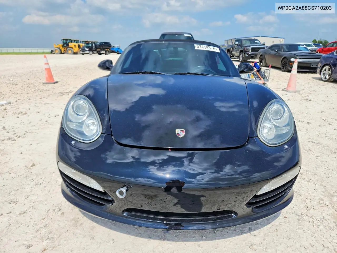 2012 Porsche Boxster VIN: WP0CA2A88CS710203 Lot: 57419876