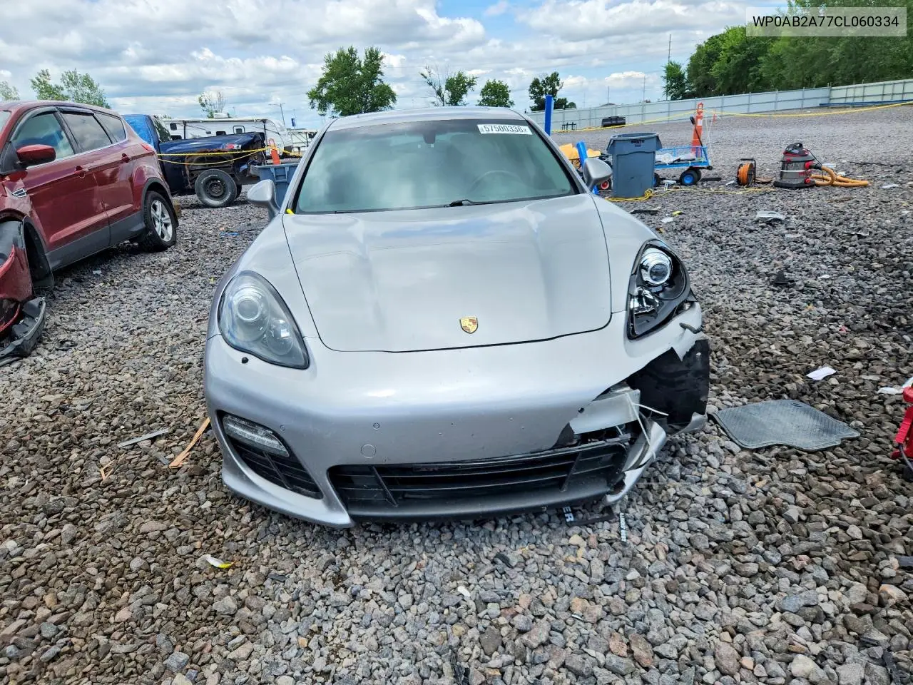 2012 Porsche Panamera S VIN: WP0AB2A77CL060334 Lot: 57500336