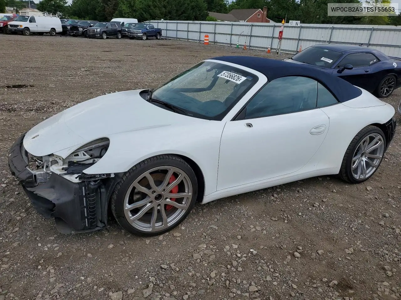2014 Porsche 911 Carrera S VIN: WP0CB2A91ES155653 Lot: 57356826