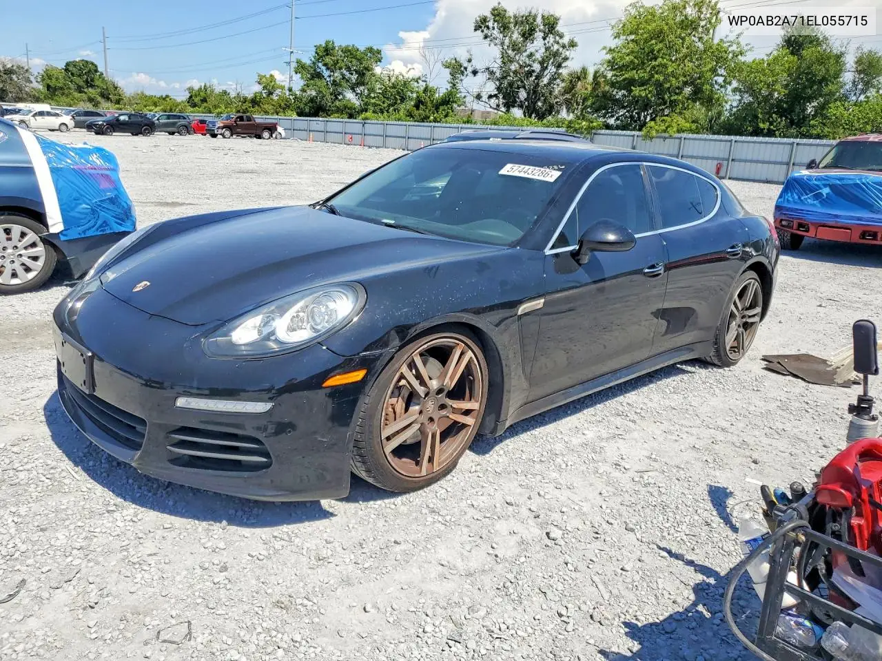 2014 Porsche Panamera S VIN: WP0AB2A71EL055715 Lot: 57443286
